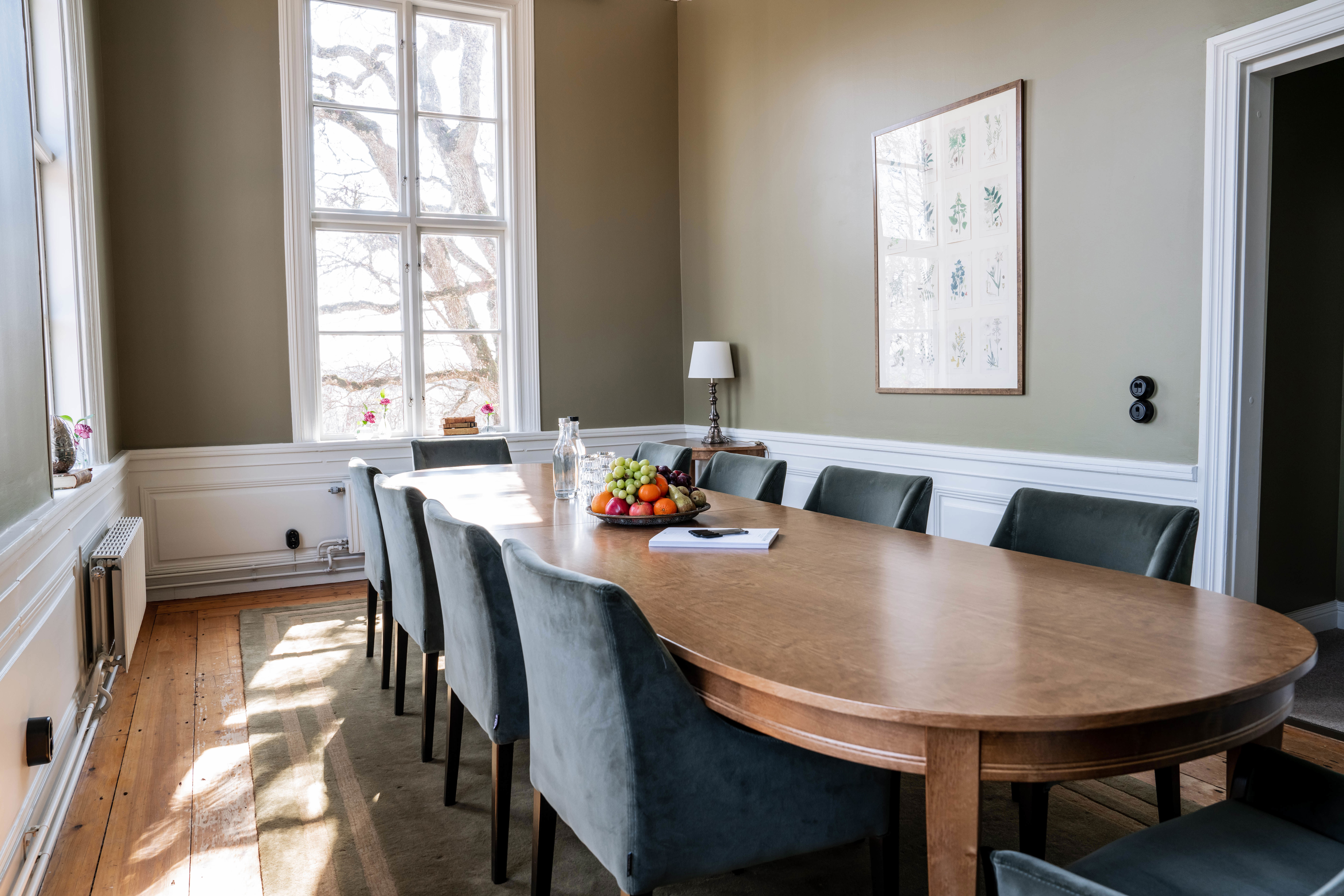 Vacker mötesrum på herrgård