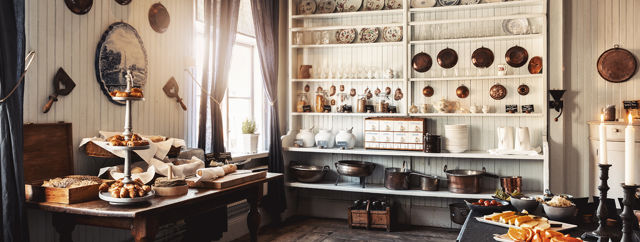 Frukostbuffé på herrgård