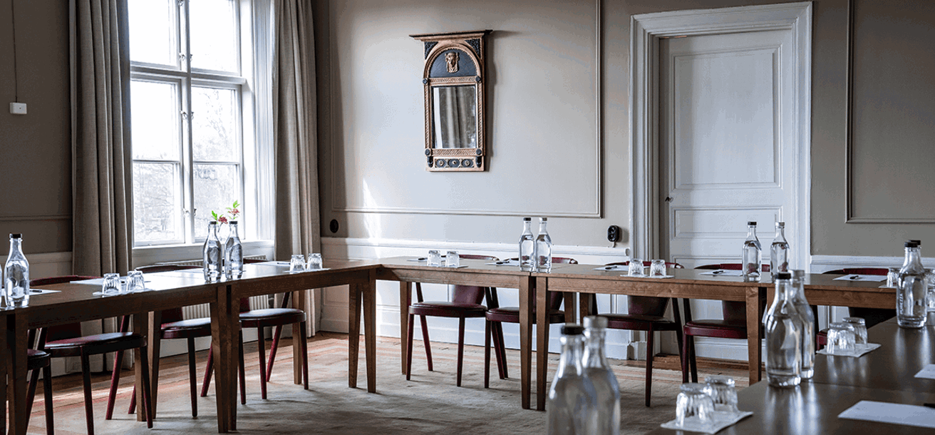 Konferensrum i U-sittning på Krusenberg Herrgård