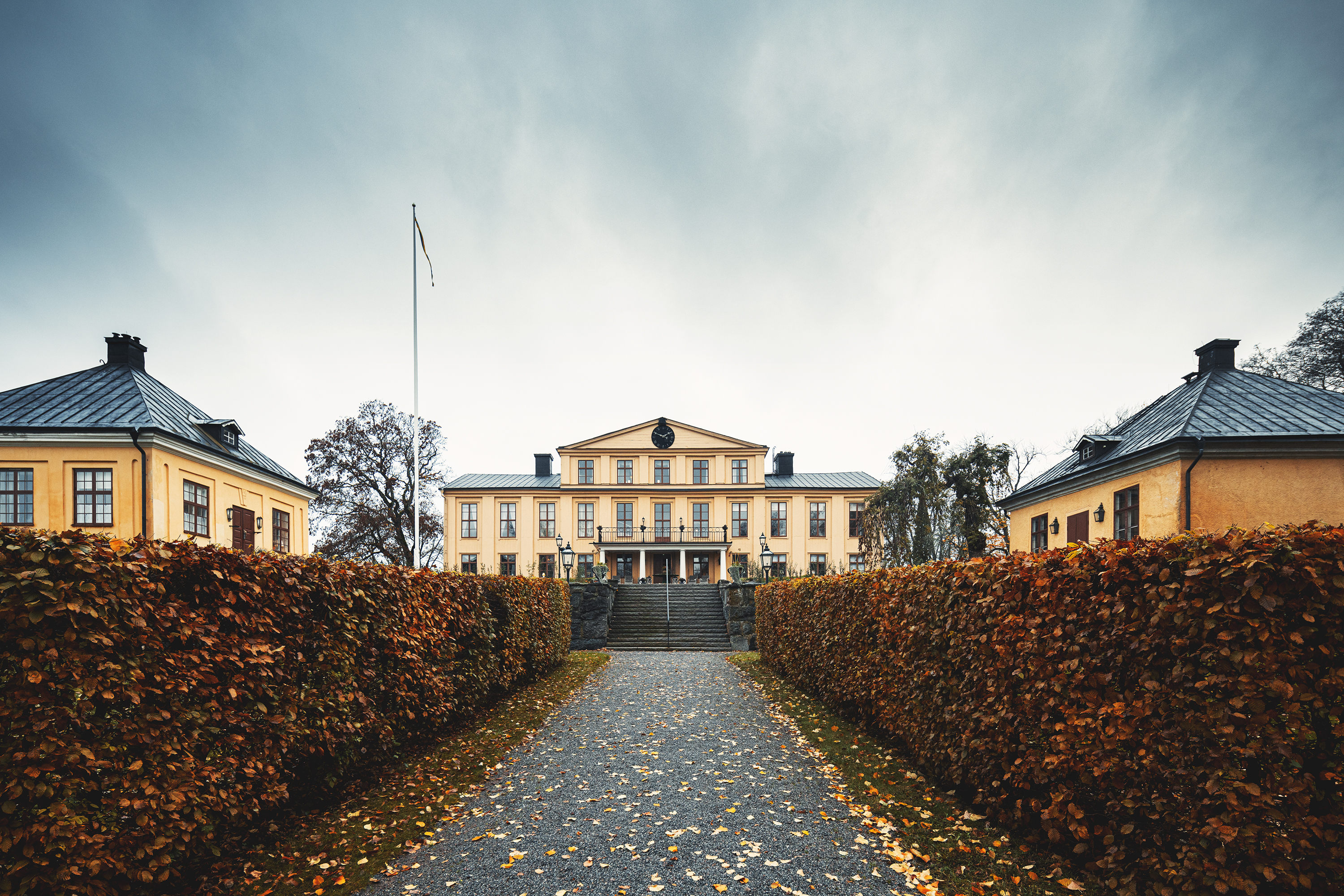Herrgården en höstdag