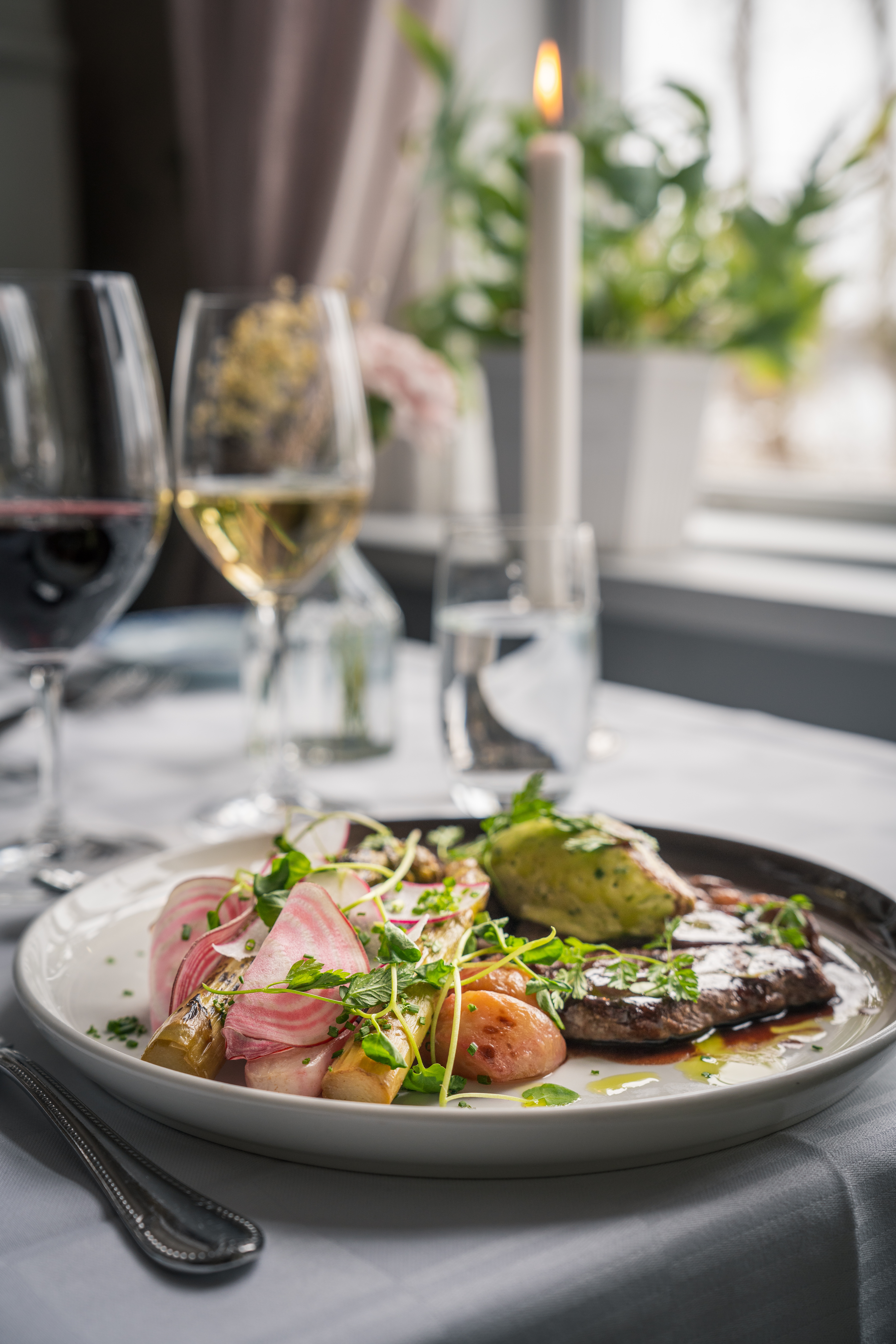 God mat serverad i restaurangen