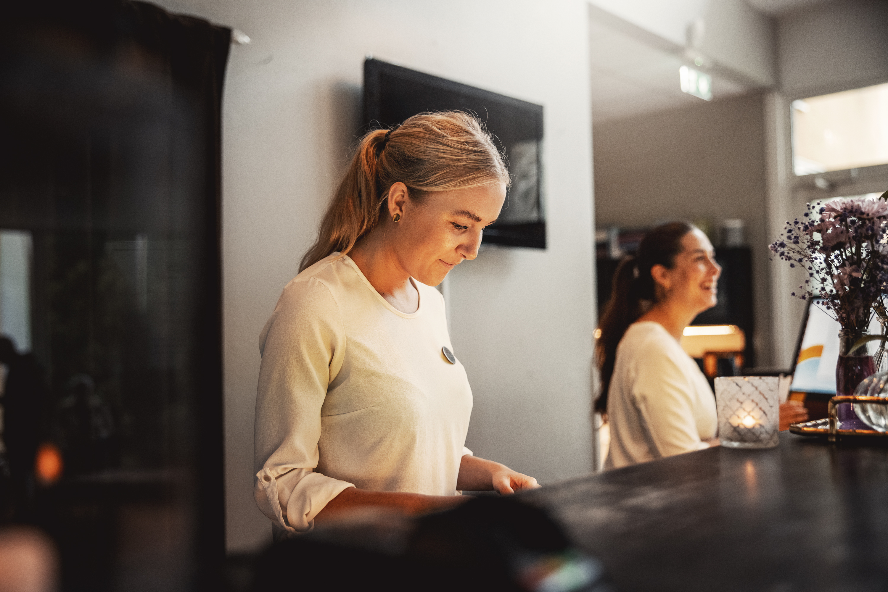 Personal i receptionen