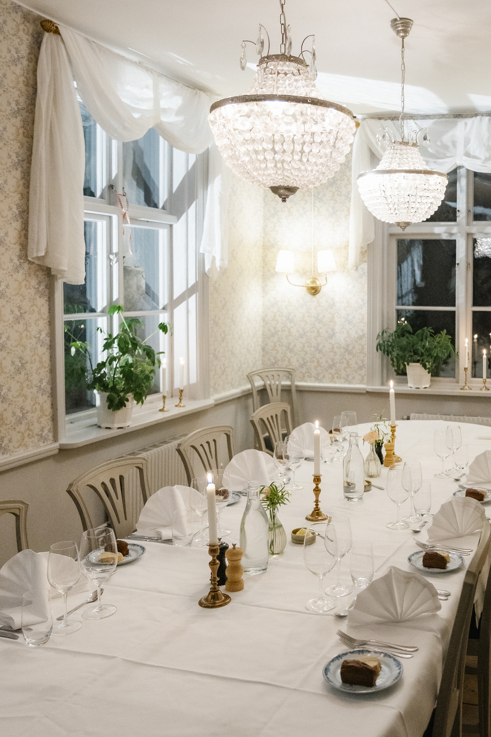 Vackra matsalar på herrgården